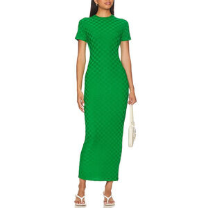 Amanda Uprichard 'Rosaria' Green Checkered Dress Size S